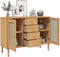 vidaXL - Dressoir - SENJA - rattan-look - 112x40x80 - cm - grenenhout - bruin