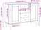 vidaXL - Dressoir - SENJA - rattan-look - 112x40x80 - cm - grenenhout - bruin