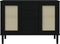 vidaXL - Dressoir - SENJA - rattan-look - 112x40x80 - cm - grenenhout - zwart