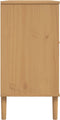 vidaXL - Dressoir - SENJA - rattan-look - 112x40x80 - cm - grenenhout - bruin