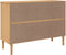 vidaXL - Dressoir - SENJA - rattan-look - 112x40x80 - cm - grenenhout - bruin