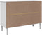 vidaXL - Dressoir - SENJA - rattan-look - 112x40x80 - cm - massief - grenenhout - wit