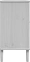 vidaXL - Dressoir - SENJA - rattan-look - 112x40x80 - cm - massief - grenenhout - wit