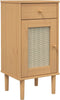 vidaXL - Dressoir - SENJA - rattan-look - 80x35x80 - cm - massief - grenenhout - bruin
