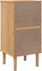 vidaXL - Dressoir - SENJA - rattan-look - 80x35x80 - cm - massief - grenenhout - bruin