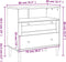 vidaXL - Dressoir - SENJA - rattan-look - 80x40x80 - cm - massief - grenenhout - zwart