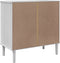 vidaXL - Dressoir - SENJA - rattan-look - 80x40x80 - cm - massief - grenenhout - wit