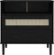 vidaXL - Dressoir - SENJA - rattan-look - 80x40x80 - cm - massief - grenenhout - zwart