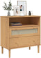 vidaXL - Dressoir - SENJA - rattan-look - 80x40x80 - cm - massief - grenenhout - bruin