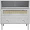 vidaXL - Dressoir - SENJA - rattan-look - 80x40x80 - cm - massief - grenenhout - wit