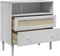 vidaXL - Dressoir - SENJA - rattan-look - 80x40x80 - cm - massief - grenenhout - wit
