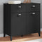 vidaXL - Dressoir - VIKEN - 80x40x80 - cm - massief - grenenhout - zwart