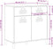 vidaXL - Dressoir - VIKEN - 80x40x80 - cm - massief - grenenhout - zwart