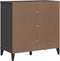 vidaXL - Dressoir - VIKEN - 80x40x80 - cm - massief - grenenhout - antracietgrijs