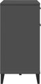 vidaXL - Dressoir - VIKEN - 80x40x80 - cm - massief - grenenhout - antracietgrijs