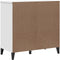 vidaXL - Dressoir - VIKEN - 80x40x80 - cm - massief - grenenhout - wit