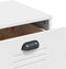 vidaXL - Dressoir - VIKEN - 80x40x80 - cm - massief - grenenhout - wit