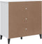 vidaXL - Dressoir - VIKEN - 80x40x80 - cm - massief - grenenhout - wit