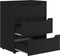 vidaXL - Dressoir - VISNES - 60x40x73 - cm - bewerkt - hout - zwart