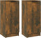 vidaXL - Dressoirs - 2 - st - 30x30x70 - cm - bewerkt - hout - gerookt - eikenkleurig
