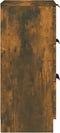 vidaXL - Dressoirs - 2 - st - 30x30x70 - cm - bewerkt - hout - gerookt - eikenkleurig