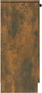 vidaXL - Dressoirs - 2 - st - 30x30x70 - cm - bewerkt - hout - gerookt - eikenkleurig
