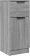 vidaXL - Dressoirs - 2 - st - 30x30x70 - cm - bewerkt - hout - grijs - sonoma - eikenkleur