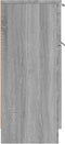 vidaXL - Dressoirs - 2 - st - 30x30x70 - cm - bewerkt - hout - grijs - sonoma - eikenkleur