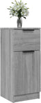 vidaXL - Dressoirs - 2 - st - 30x30x70 - cm - bewerkt - hout - grijs - sonoma - eikenkleur