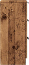 vidaXL - Dressoirs - 2 - st - 30x30x70 - cm - bewerkt - hout - oud - houtkleurig