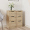 vidaXL - Dressoirs - 2 - st - 30x30x70 - cm - bewerkt - hout - sonoma - eikenkleurig
