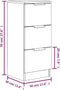 vidaXL - Dressoirs - 2 - st - 30x30x70 - cm - bewerkt - hout - sonoma - eikenkleurig