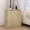 vidaXL - Dressoirs - 2 - st - 30x30x70 - cm - bewerkt - hout - sonoma - eikenkleurig
