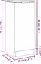 vidaXL - Dressoirs - 2 - st - 30x30x70 - cm - bewerkt - hout - sonoma - eikenkleurig