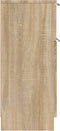 vidaXL - Dressoirs - 2 - st - 30x30x70 - cm - bewerkt - hout - sonoma - eikenkleurig