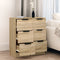 vidaXL - Dressoirs - 2 - st - 30x30x70 - cm - bewerkt - hout - sonoma - eikenkleurig