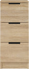 vidaXL - Dressoirs - 2 - st - 30x30x70 - cm - bewerkt - hout - sonoma - eikenkleurig