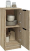 vidaXL - Dressoirs - 2 - st - 30x30x70 - cm - bewerkt - hout - sonoma - eikenkleurig