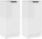 vidaXL - Dressoirs - 2 - st - 30x30x70 - cm - bewerkt - hout - hoogglans - wit