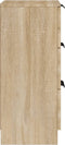 vidaXL - Dressoirs - 2 - st - 30x30x70 - cm - bewerkt - hout - betongrijs