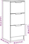 vidaXL - Dressoirs - 2 - st - 30x30x70 - cm - bewerkt - hout - artisanaal - eikenkleur