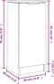 vidaXL - Dressoirs - 2 - st - 30x30x70 - cm - bewerkt - hout - betongrijs