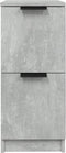 vidaXL - Dressoirs - 2 - st - 30x30x70 - cm - bewerkt - hout - betongrijs