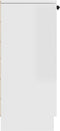 vidaXL - Dressoirs - 2 - st - 30x30x70 - cm - bewerkt - hout - hoogglans - wit