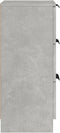 vidaXL - Dressoirs - 2 - st - 30x30x70 - cm - bewerkt - hout - betongrijs