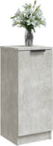 vidaXL - Dressoirs - 2 - st - 30x30x70 - cm - bewerkt - hout - betongrijs