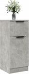 vidaXL - Dressoirs - 2 - st - 30x30x70 - cm - bewerkt - hout - betongrijs