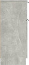 vidaXL - Dressoirs - 2 - st - 30x30x70 - cm - bewerkt - hout - betongrijs