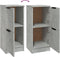 vidaXL - Dressoirs - 2 - st - 30x30x70 - cm - bewerkt - hout - betongrijs