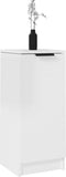 vidaXL - Dressoirs - 2 - st - 30x30x70 - cm - bewerkt - hout - hoogglans - wit
